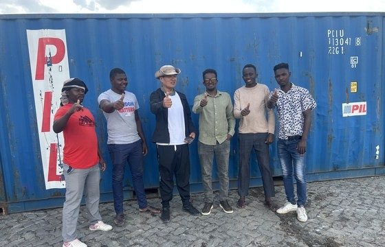 Team at export yard
